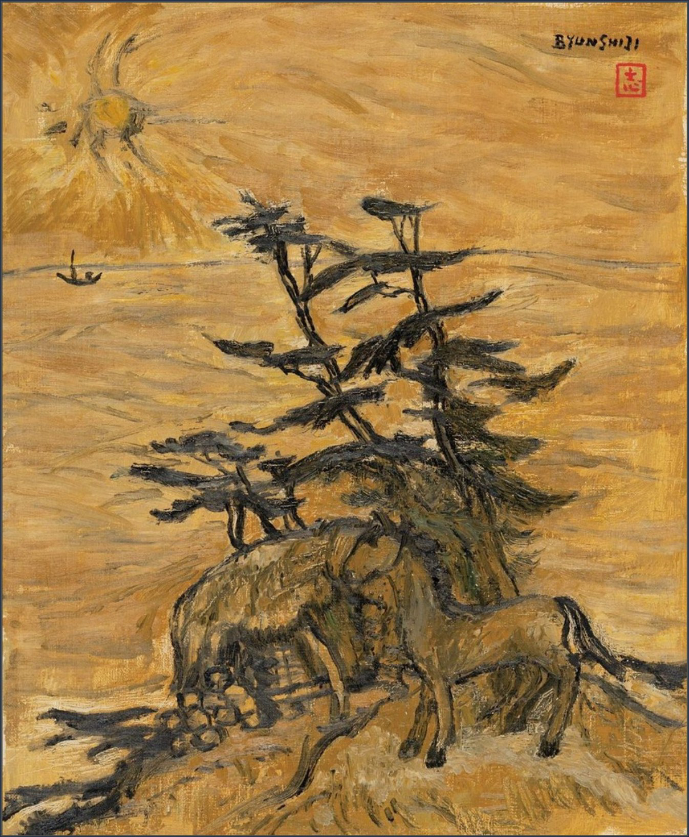 변시지, 〈열대의 태양〉, 1983